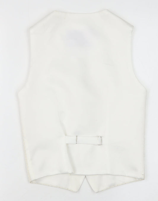 Berlington Bertie Boys Ivory Jacket Waistcoat Size 11-12 Years Button - Textured