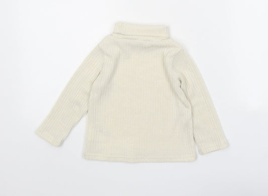 PatPat Girls Beige Polyester Pullover Jumper Size 18-24 Months Pullover