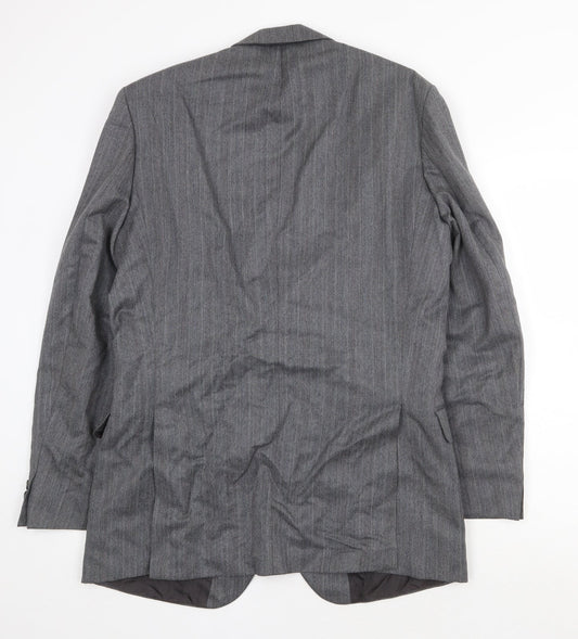 Marks and Spencer Mens Grey Polyester Jacket Suit Jacket Size 40 Regular