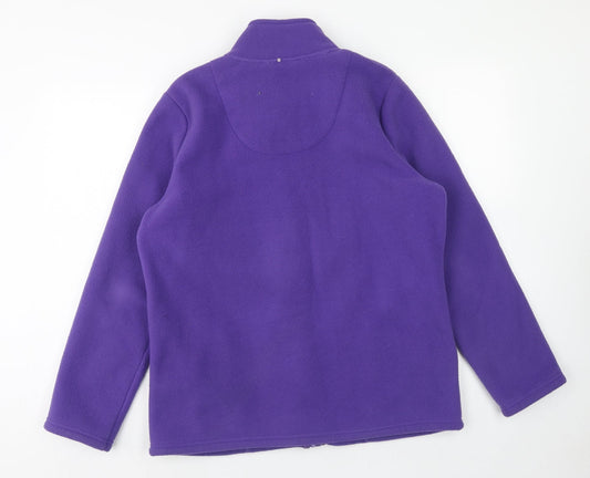 Marks and Spencer Womens Purple Jacket Size 12 Zip