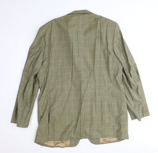 Marks and Spencer Mens Brown Check Polyester Jacket Suit Jacket One Size Regular