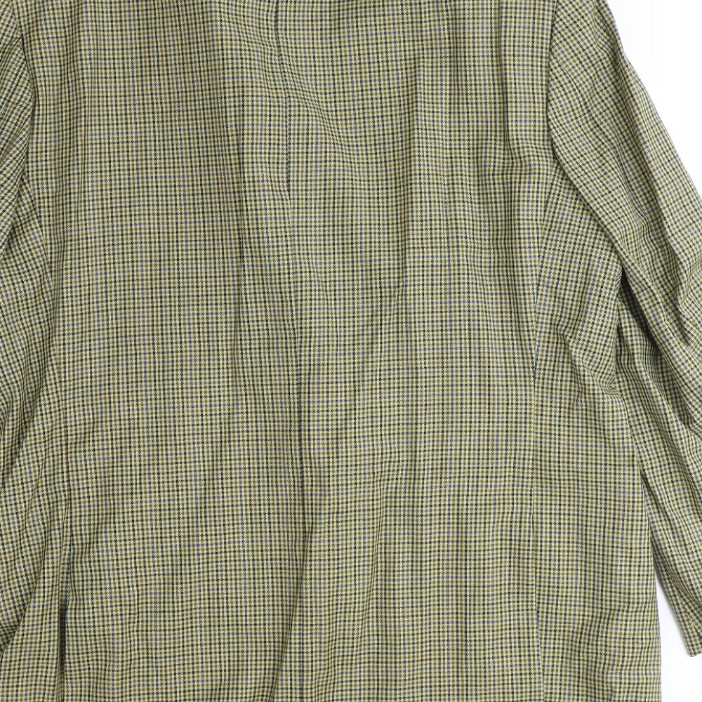 Marks and Spencer Mens Brown Check Polyester Jacket Suit Jacket One Size Regular