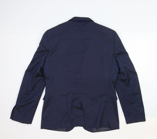 NEXT Mens Blue Cotton Jacket Suit Jacket Size 42 Regular