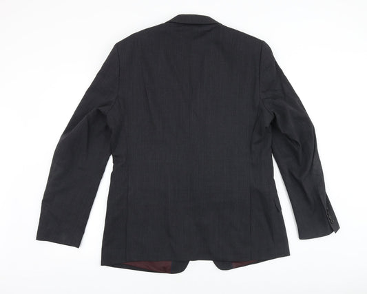 Marks and Spencer Mens Grey Polyester Jacket Suit Jacket Size 42 Regular