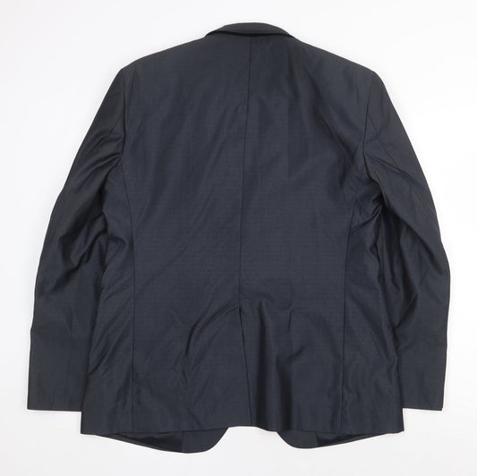 John Miller Mens Grey Viscose Jacket Suit Jacket Size 42 Regular