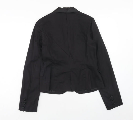 Miss Posh Womens Black Jacket Blazer Size 14 Button