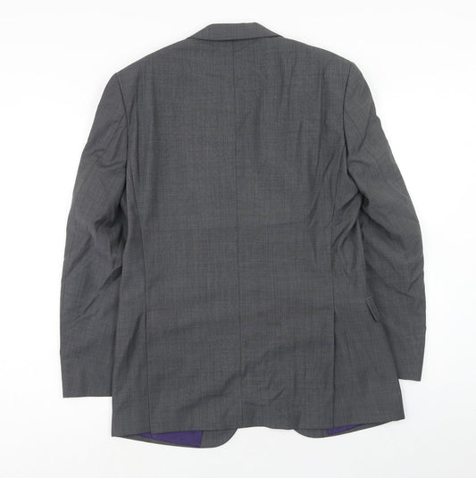 Marks and Spencer Mens Grey Wool Jacket Suit Jacket Size 38 Regular
