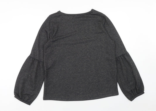 Miss Etam Womens Black Polyester Pullover Sweatshirt Size L Pullover - Birds