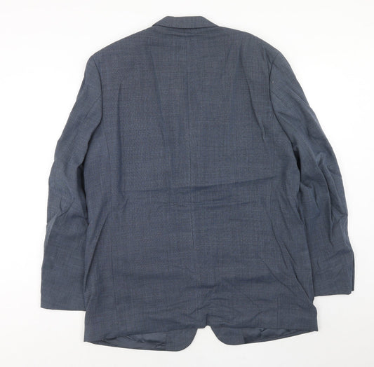 Ultimo Mens Blue Wool Jacket Suit Jacket Size 44 Regular