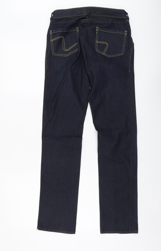 mamas & papas Womens Blue Cotton Jegging Jeans Size 8 L31 in Regular