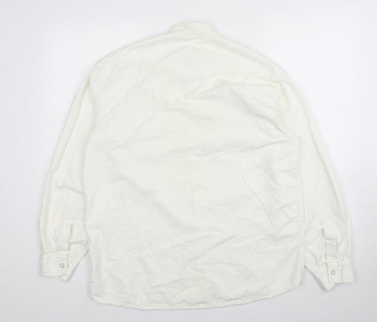 UVS Mens White Jacket Size M Snap