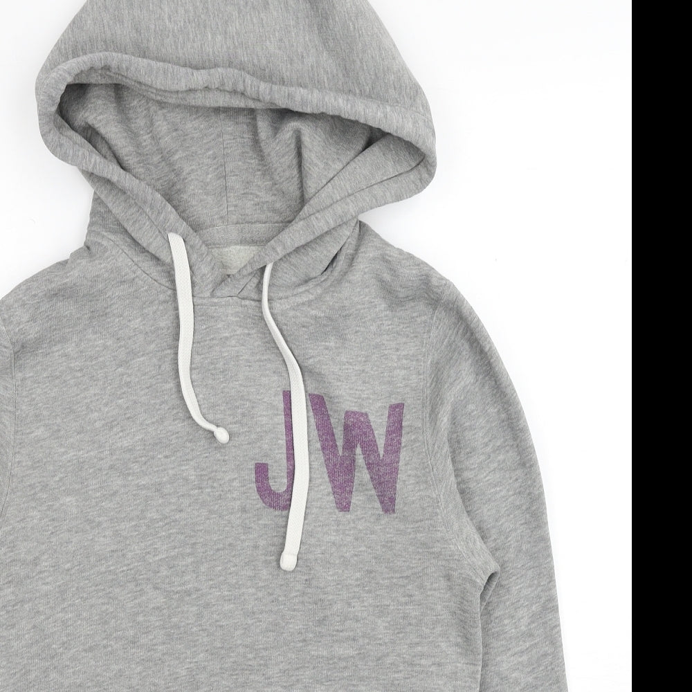 Jack Wills Womens Grey Cotton Pullover Hoodie Size XS Pullover