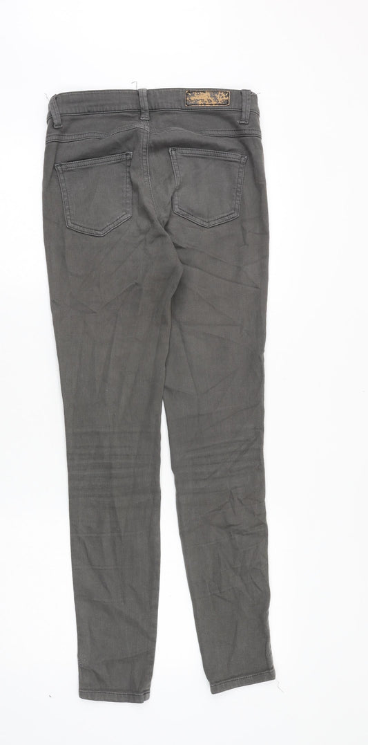Sisley Womens Green Cotton Skinny Jeans Size 26 in Slim Zip
