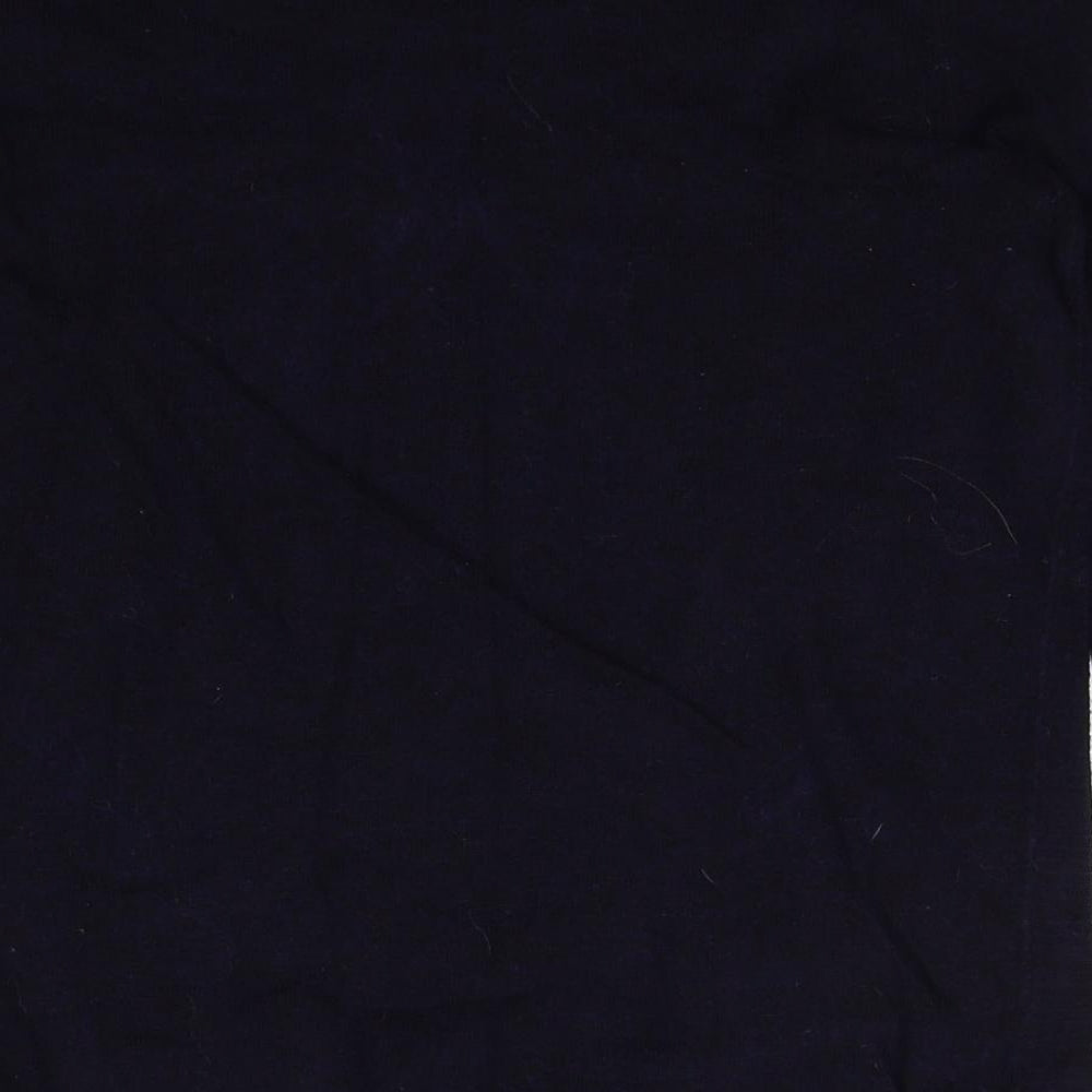 Brand and care label for ESPRIT women’s blue boat neck polyamide jumper, size XS, pullover