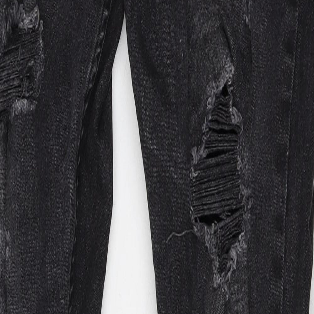 Crosshatch Mens Black Cotton Skinny Jeans Size 32 in Regular Zip