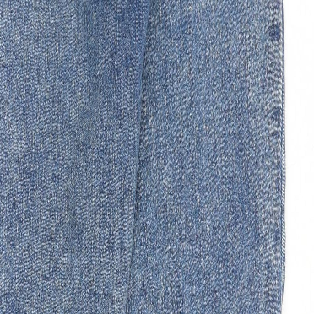 Gap Womens Blue Cotton Skinny Jeans Size 26 in Slim Zip