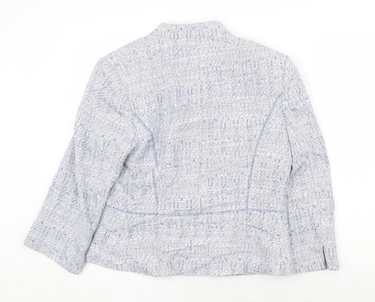 CC Womens Blue Jacket Blazer Size 12 Button