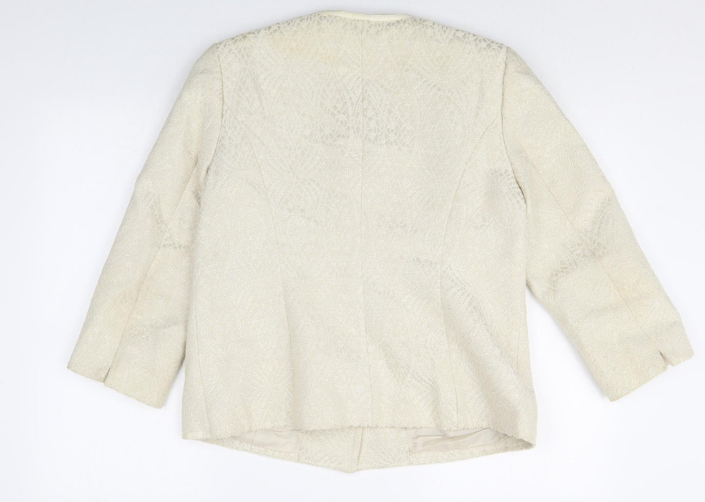 Paul Costelloe Womens White Cotton Jacket Blazer Size M