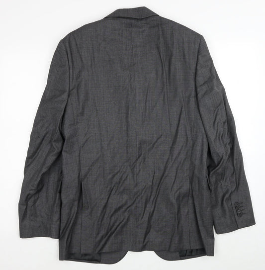 Marks and Spencer Mens Grey Wool Jacket Suit Jacket Size M Regular