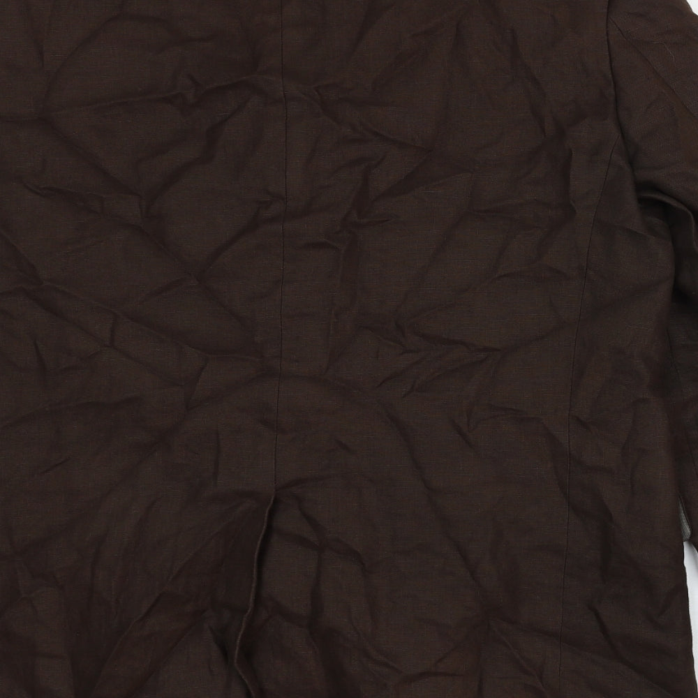 Marks and Spencer Mens Brown Wool Jacket Suit Jacket Size 42 Regular