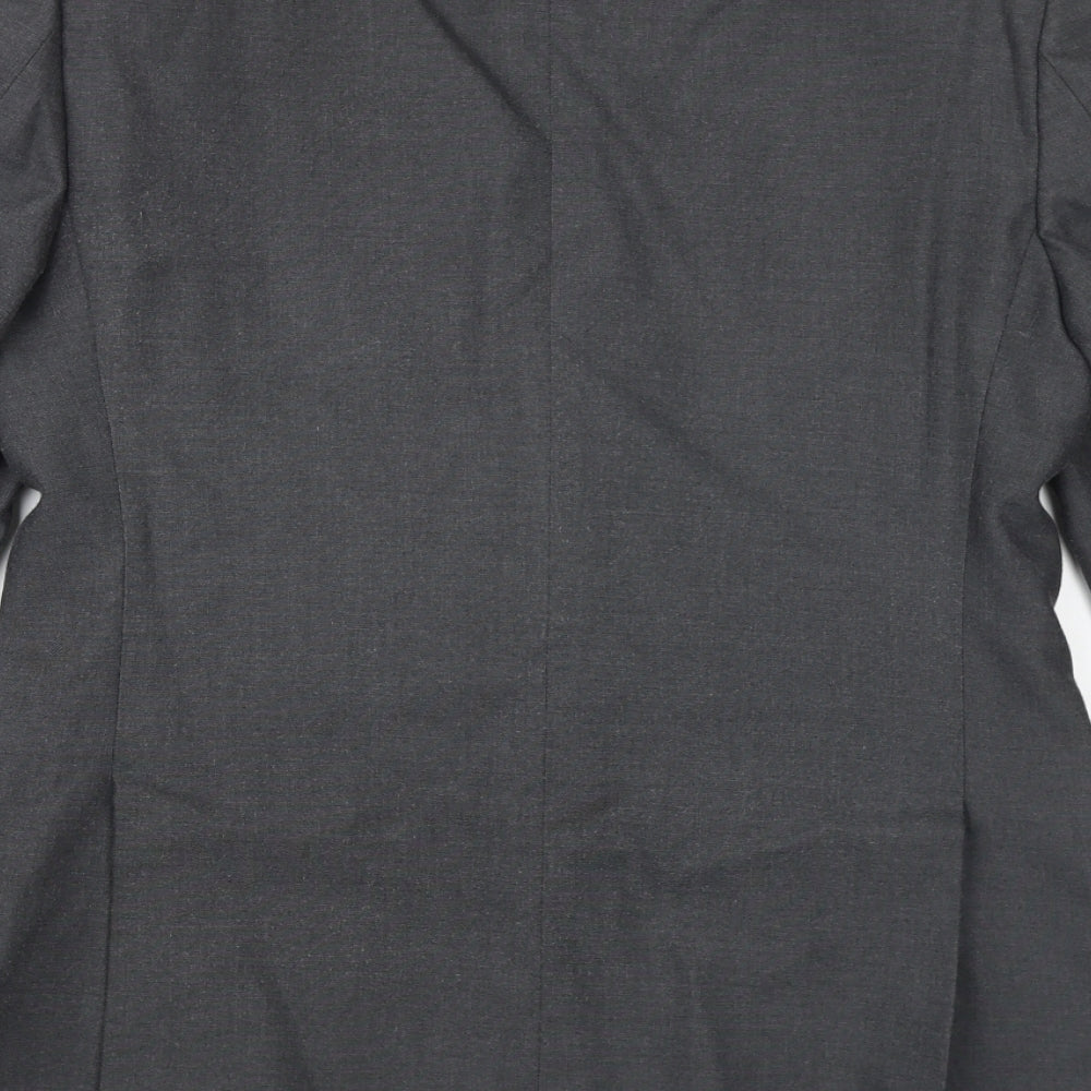 Marks and Spencer Mens Grey Polyester Jacket Suit Jacket Size 38 Regular