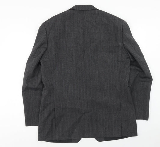 Marks and Spencer Mens Grey Polyester Jacket Suit Jacket Size 42 Regular
