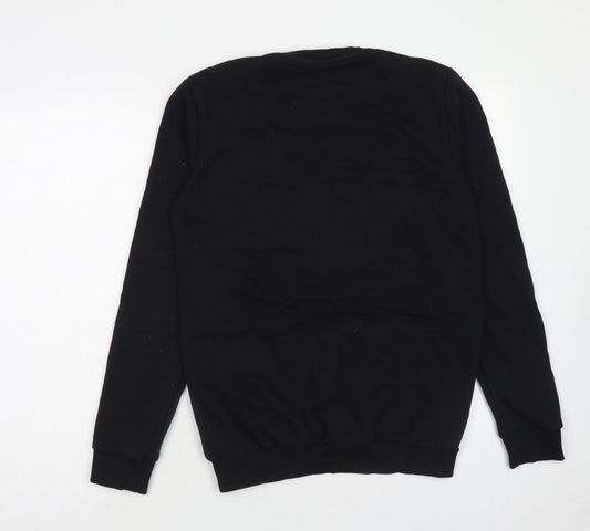 KENZO Mens Black Cotton Pullover Sweatshirt Size S - Lion Kenzo Paris