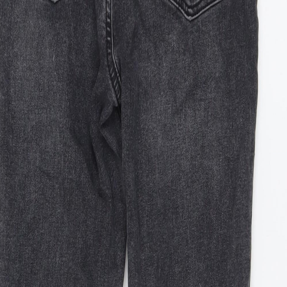 Stradivarius Womens Grey Cotton Skinny Jeans Size 8 L25 in Regular Button