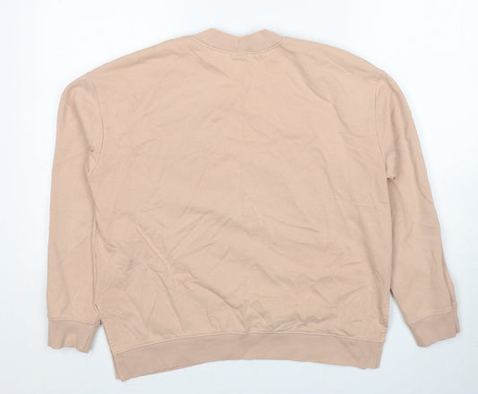 Divided by H&M Womens Beige Cotton Pullover Sweatshirt Size L Pullover