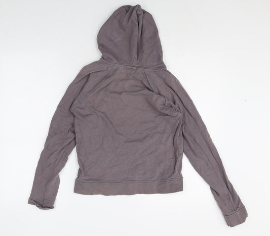 Active Womens Grey 100% Cotton Pullover Hoodie Size 8 Pullover