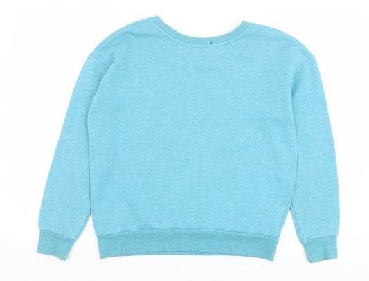 Primark Womens Blue Cotton Pullover Sweatshirt Size 8 Pullover