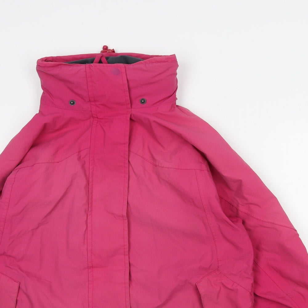 Mountain Life Womens Pink Jacket Size 12 Zip