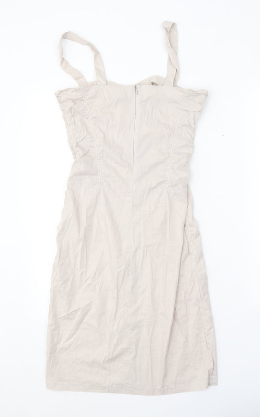 XO Womens Grey Polyester Pencil Dress One Size Sweetheart Pullover