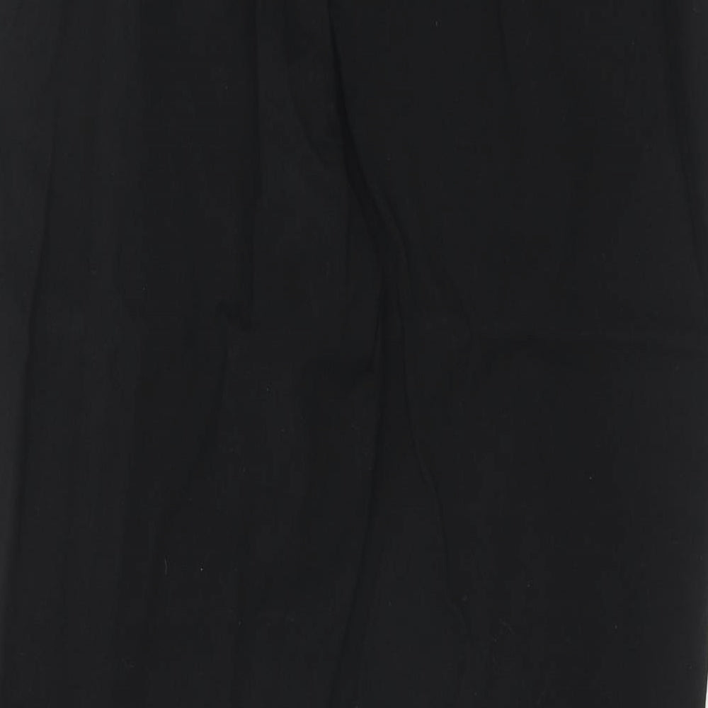 Marks and Spencer Womens Blue Viscose Trousers Size 14 Regular Hook & Eye