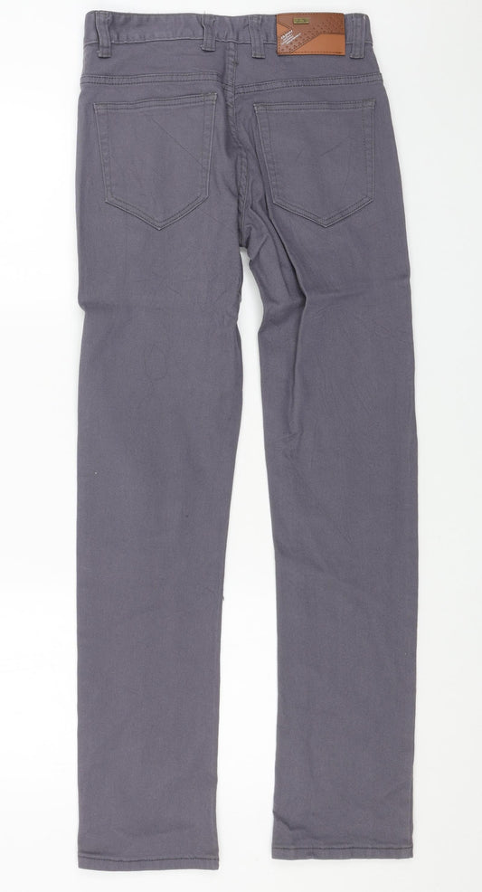 SD Jeans Mens Grey Cotton Skinny Jeans Size 30 in L32 in Regular Button