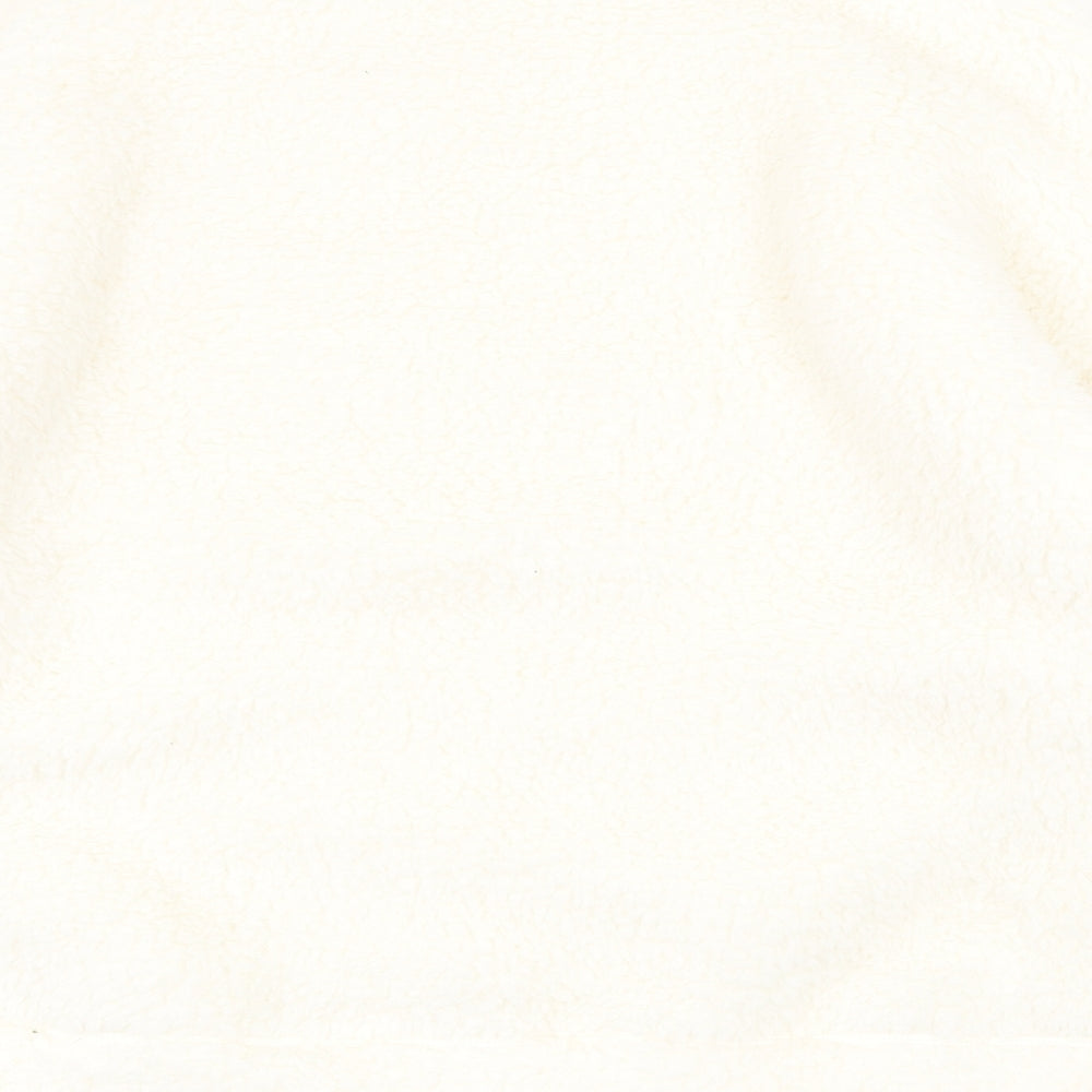 Marks and Spencer Womens White Round Neck Polyester Pullover Jumper Size 14 - Loungewear