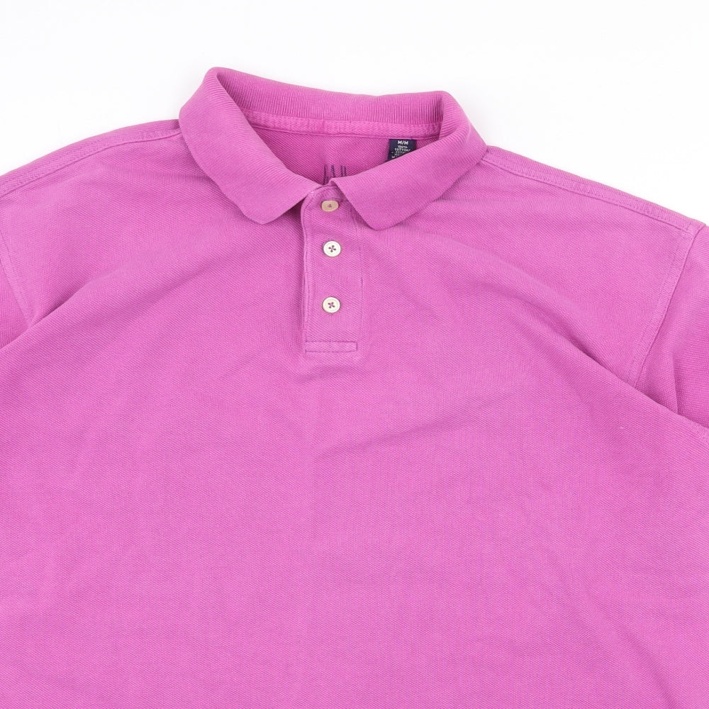 Gap Womens Purple 100% Cotton Basic Polo Size M Collared