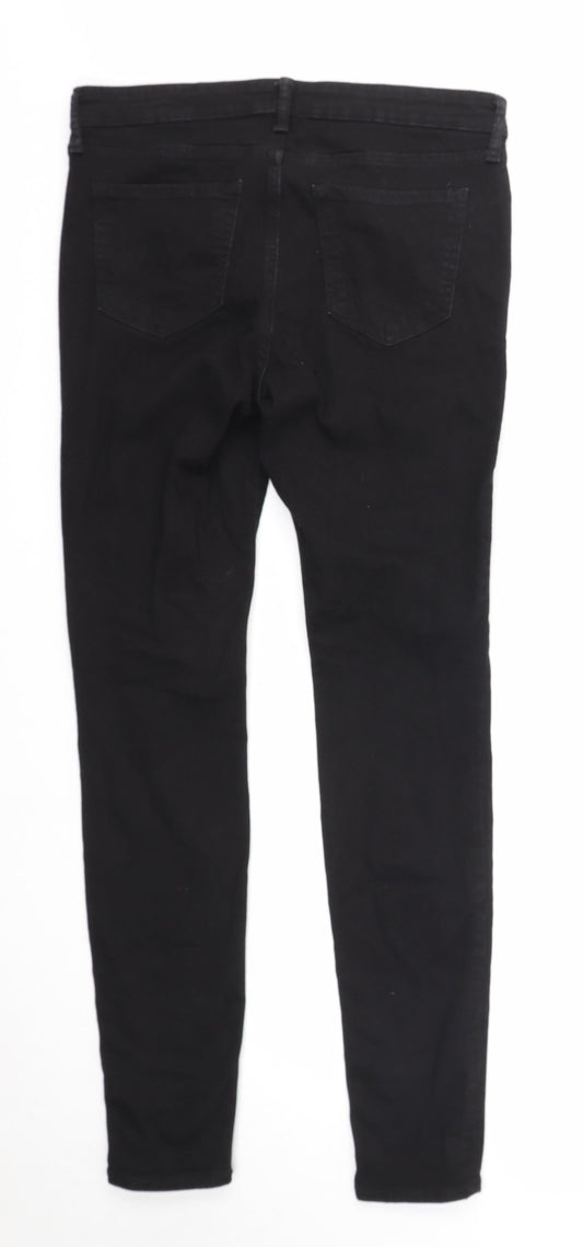 Gap Womens Black Cotton Skinny Jeans Size 30 in Regular Zip