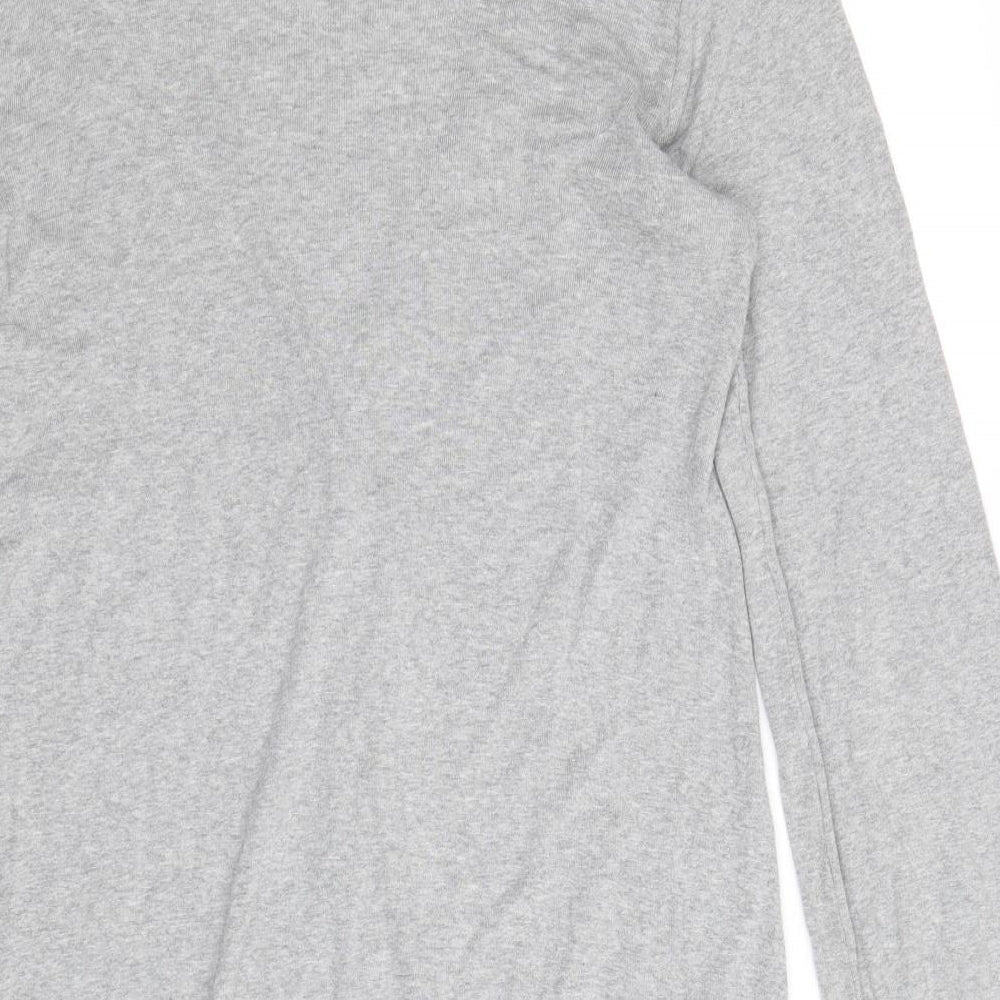 Splendid Womens Grey V-Neck Cotton Cardigan Jumper Size S