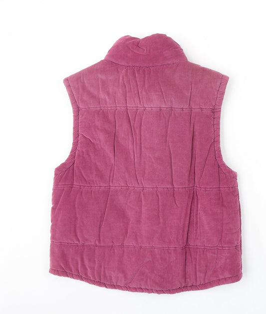 Mod-o-Doc Womens Pink Gilet Jacket Size S Zip