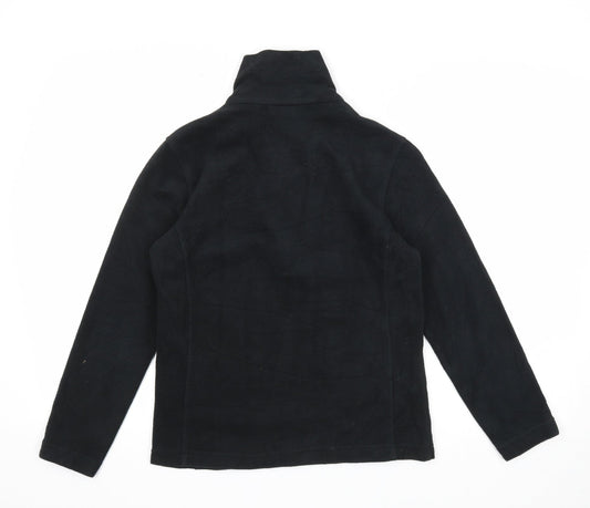 Snow Rock Womens Black Polyester Pullover Sweatshirt Size XS Zip