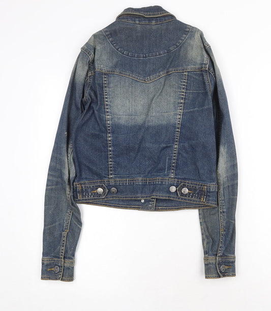 By Henry Holland Womens Blue Jacket Size 8 Button