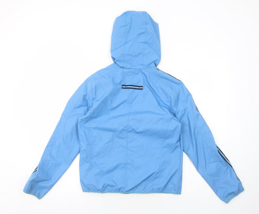IZOD Womens Blue Jacket Size S Zip