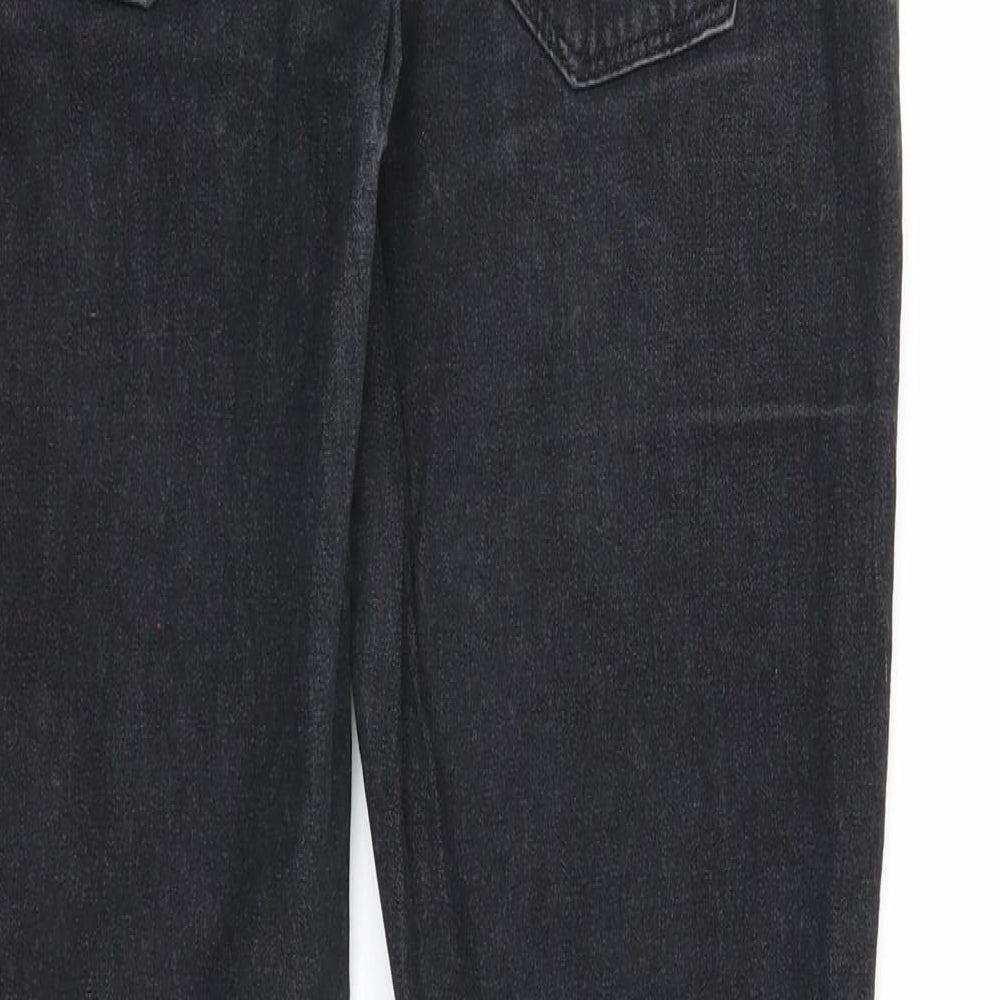 Pull&Bear Womens Black Cotton Skinny Jeans Size 30 in Regular Zip