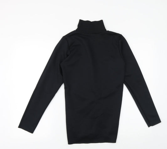 Look Of The Day Womens Black Polyester Pullover Sweatshirt Size 10 Pullover