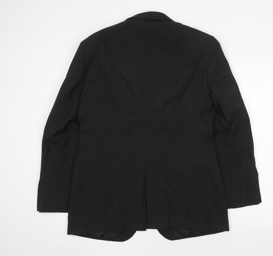 Marks and Spencer Mens Grey Polyester Jacket Blazer Size 38 Regular