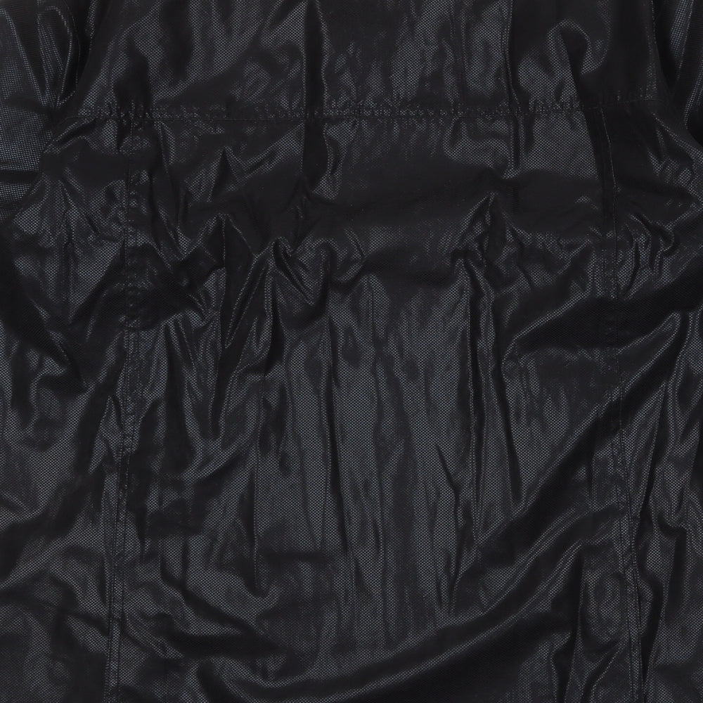 Preworn Womens Black Jacket Size 12 Zip