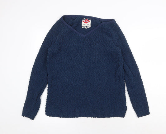 Womens UK 10 Regular Lee Cooper Blue Pullover