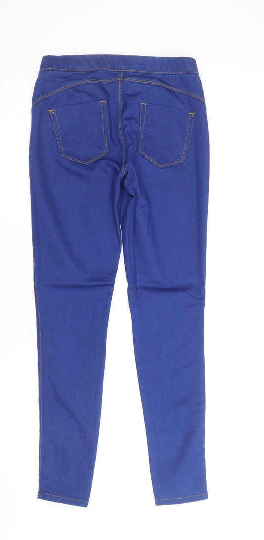 Denim & Co. Womens Blue Cotton Jegging Jeans Size 8 Regular
