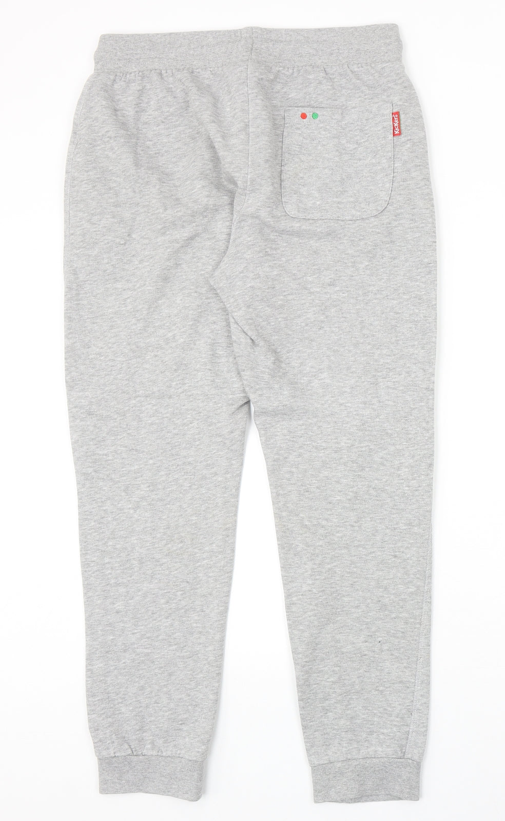 Kickers Womens Grey Cotton Sweatpants Trousers Size 10 Regular Drawstring